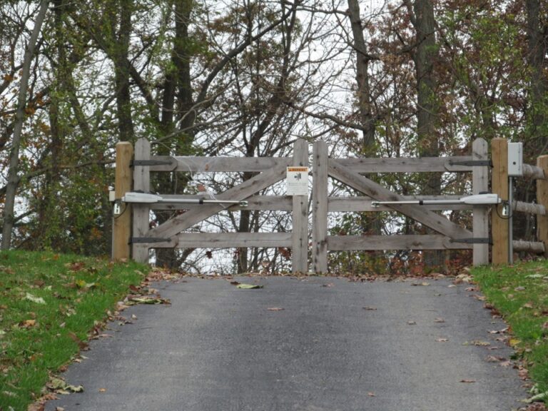 Wooden Powered gate