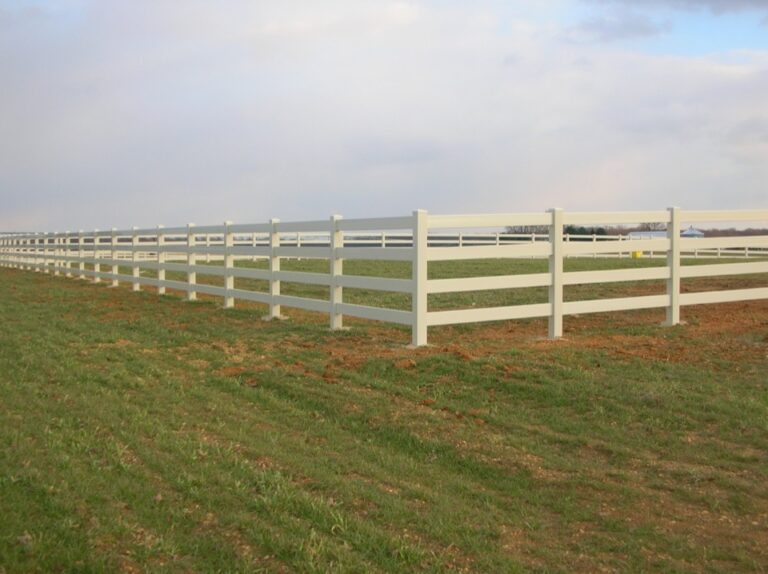 White Vinyl Fence