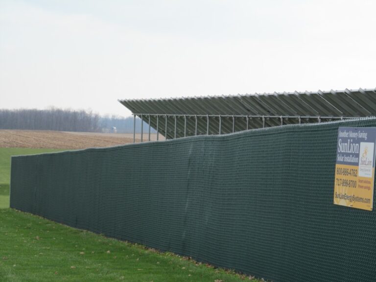 Chain Fence with partial fence