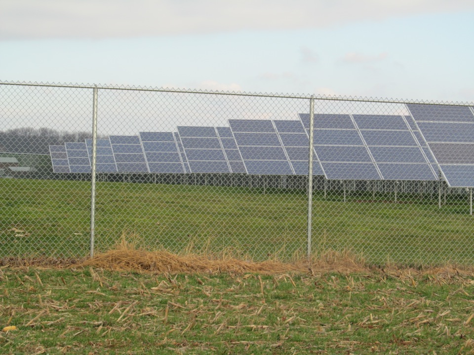 Solar Panel with fence